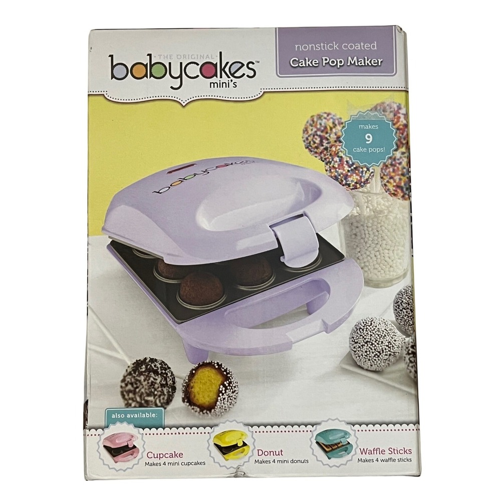 Babycakes Mini Nonstick Cake Pop‎ Maker Makes 9 Cake Pops